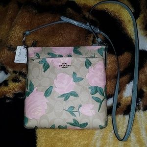 Floral Coach Cross body